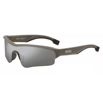 BOSS BOSS1607NS10A Uomo Occhiali da sole Oversized Shield 99mm Lente 100% UV400