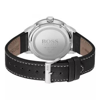 BOSS Orologio Cronografo Uomo Grand Prix 1513898 44mm Quadrante Nero Cinturino in Pelle