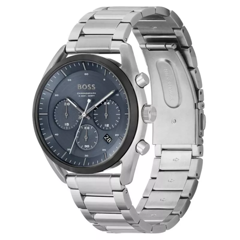 BOSS Skymaster cronografo uomo orologio 1514093 44mm acciaio inox quadrante blu
