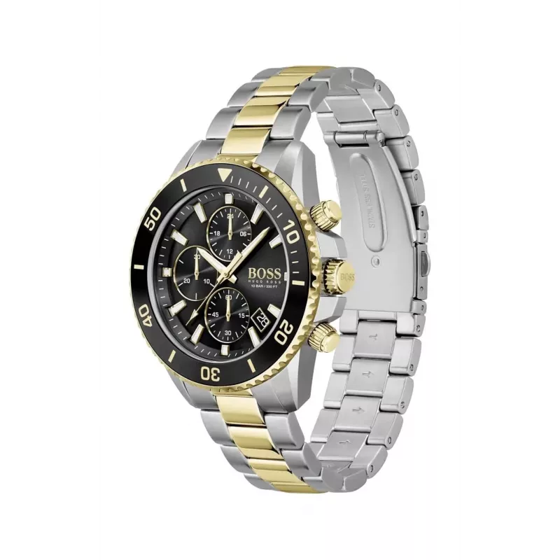 BOSS orologio da uomo 1513908 45mm acciaio inox quadrante blu cronografo