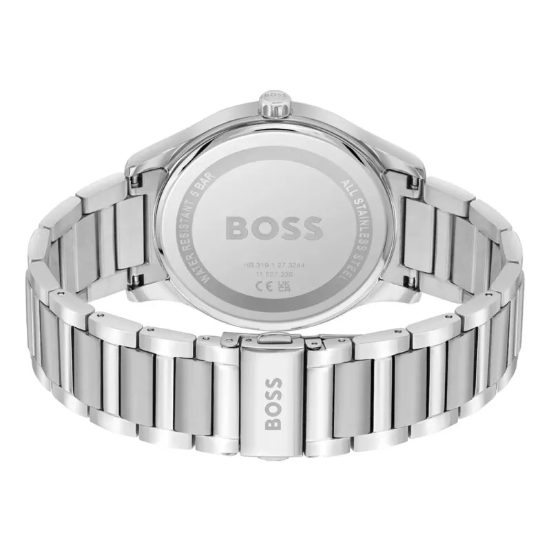BOSS orologio uomo 1513979 Pilot Edition 43mm quadrante blu pelle marrone