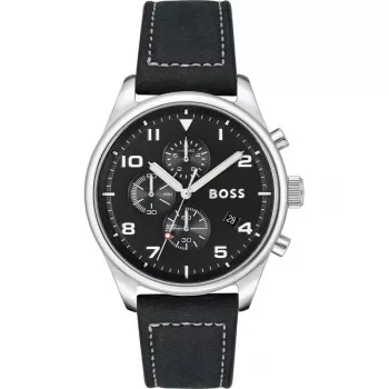 BOSS orologio uomo 1513987 44mm acciaio inox quadrante blu cronografo