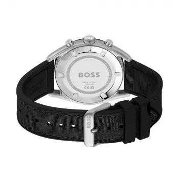 BOSS Orologio uomo 1514091 44mm quadrante blu cinturino in pelle marrone cronografo al quarzo