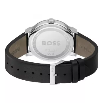 BOSS Orologio uomo 1514125 Velocity cronografo al quarzo 44 mm quadrante blu cinturino in pelle marrone