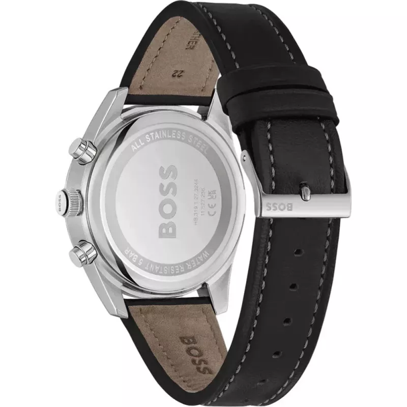 BOSS Orologio uomo 1514147 44mm acciaio inox quadrante blu cronografo