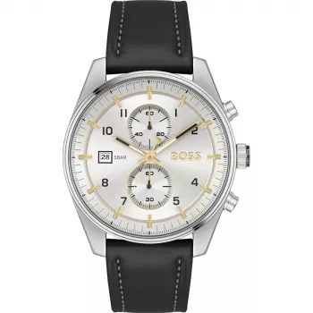BOSS Orologio uomo 1514147 44mm acciaio inox quadrante blu cronografo