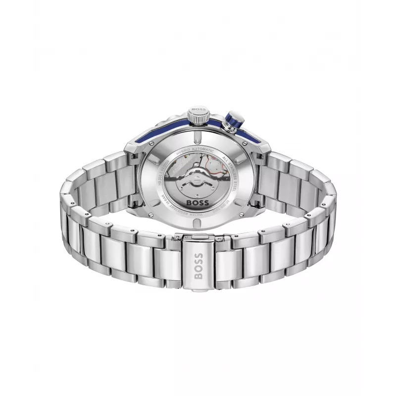 BOSS orologio uomo 1514177 42mm acciaio inox quadrante blu cronografo