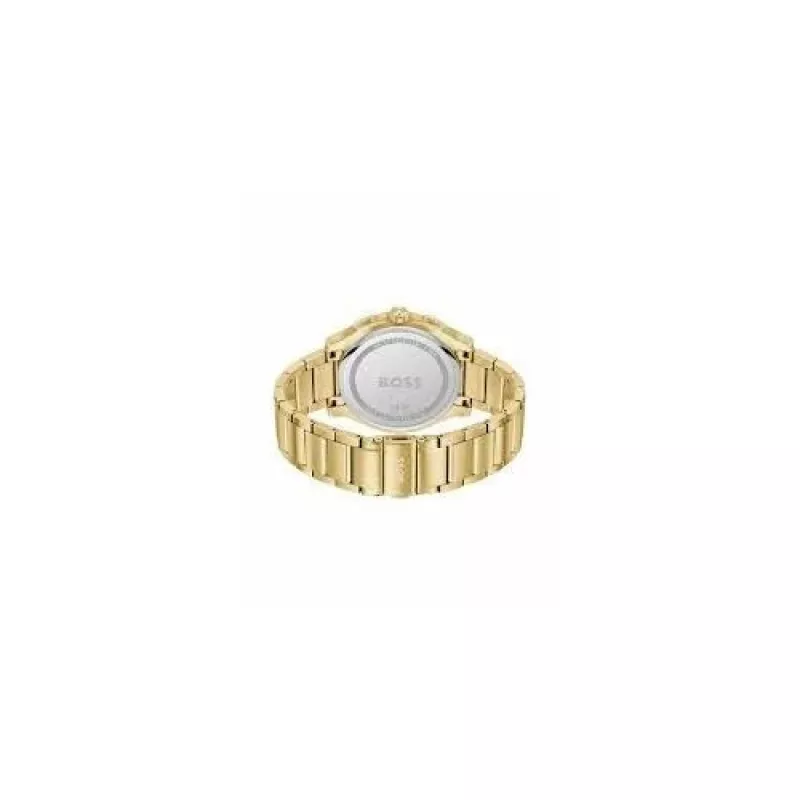 BOSS orologio uomo 1514190 44mm quadrante blu cinturino in pelle marrone cronografo al quarzo