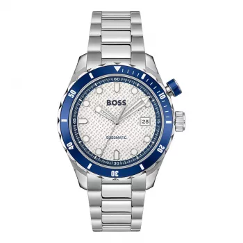 BOSS orologio uomo 1514212 42mm acciaio quadrante blu cronografo