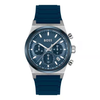 BOSS Orologio uomo 1514243 41mm acciaio inox quadrante blu cronografo