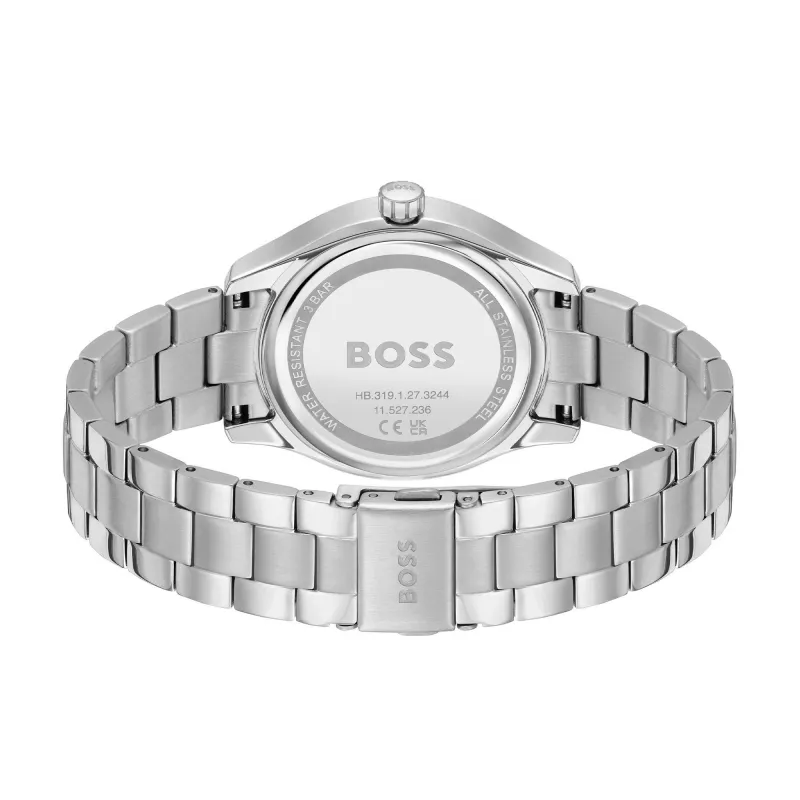 BOSS Peak Orologio al quarzo unisex 38mm Acciaio inox Quadrante nero