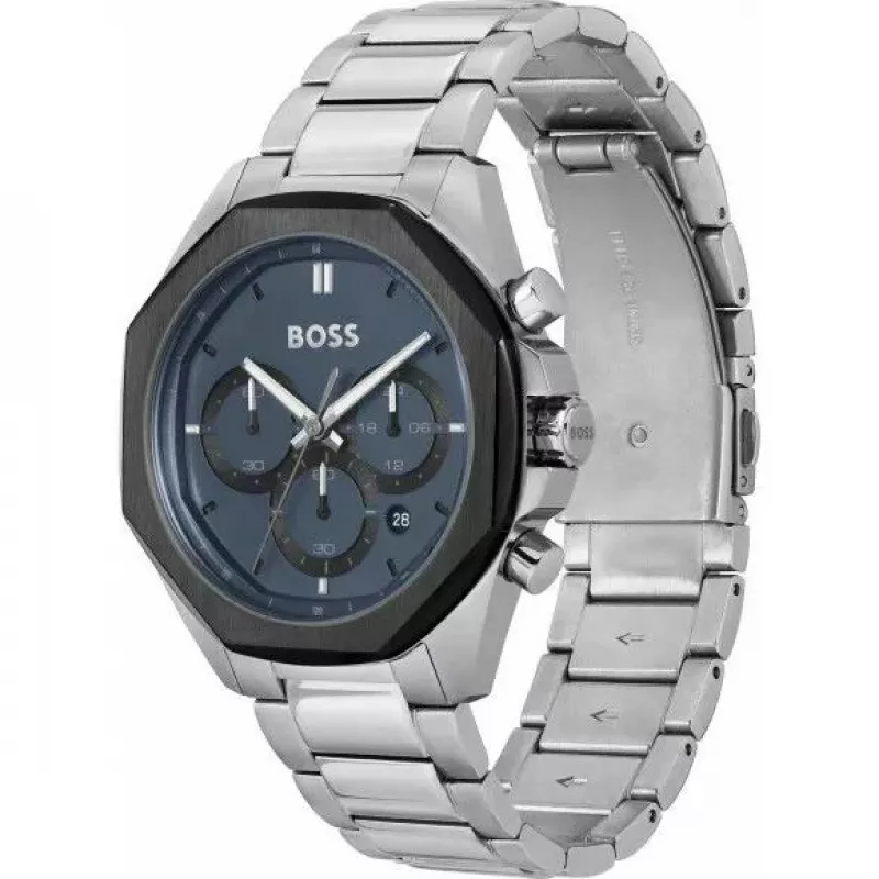 BOSS Skymaster cronografo uomo 1514015 43mm acciaio inox quadrante blu