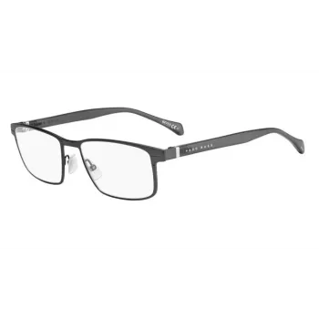 BOSS Occhiali da sole BOSS1119ITSR8 Uomo Montatura rettangolare in acetato UV400 Lenti grigie 56/18/140 mm