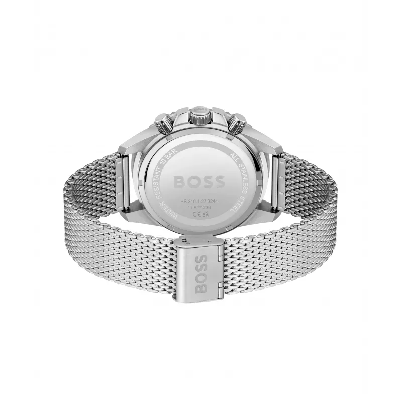 Orologio cronografo uomo BOSS Velocity 1513905 46mm silicone nero