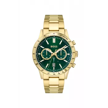 BOSS Orologio uomo 1513923 (46mm) - quadrante blu, cronografo in acciaio inox