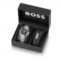BOSS Orologio uomo 1570191 (41mm) Pilot Edition al quarzo acciaio inox pelle marrone