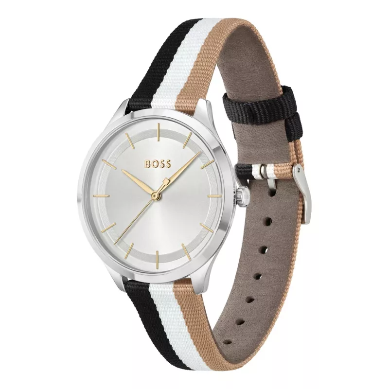 BOSS orologio donna 1502694 quarzo analogico 35mm argento acciaio inox mesh