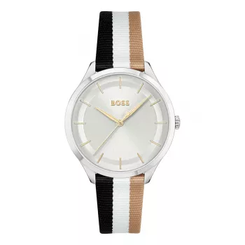 BOSS orologio donna 1502694 quarzo analogico 35mm argento acciaio inox mesh