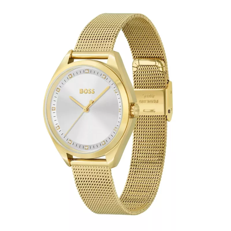 Orologio al quarzo donna BOSS Purity 1502669 37mm argento acciaio inox mesh