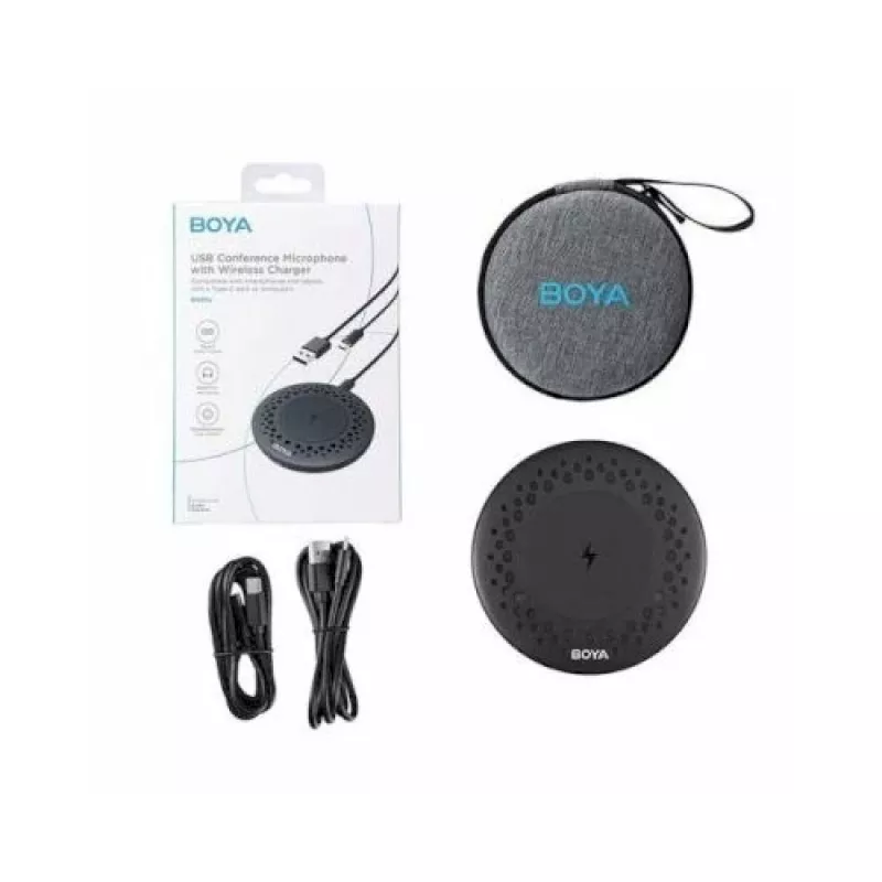 BOYA Blobby Microfono da conferenza omnidirezionale wireless, nero