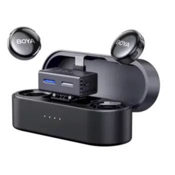 BOYA BOYALINK 3-02 Sistema microfonico wireless 2,4 GHz USB-C - nero