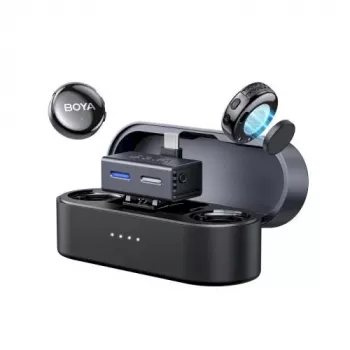 BOYA BOYALINK 3-02 Sistema microfonico wireless 2,4 GHz USB-C - nero