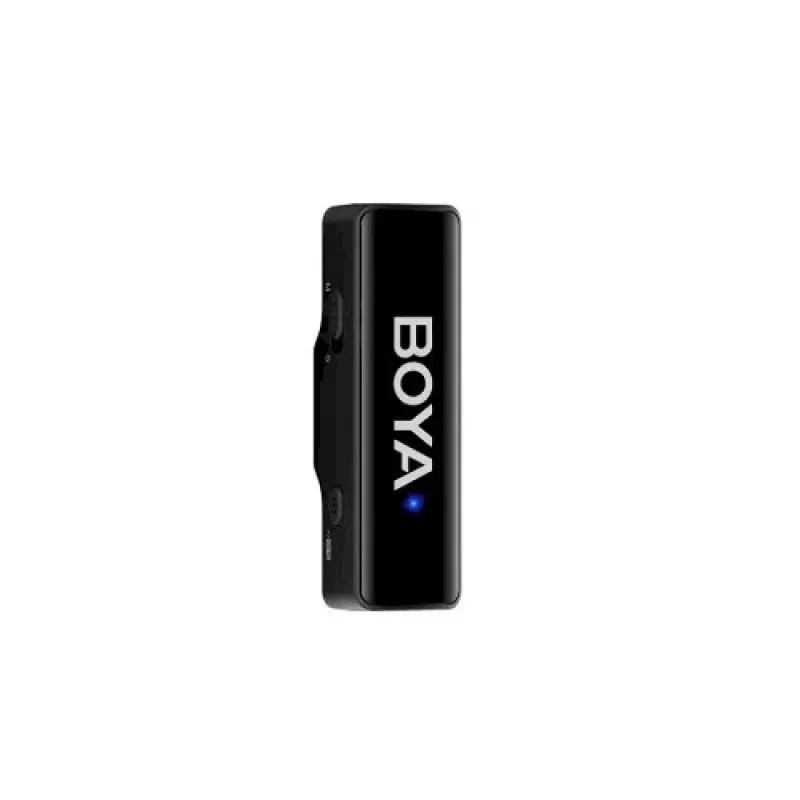 BOYA BOYALINK-TX sistema microfonico wireless, 2,4 GHz, 1 ricevitore e 2 trasmettitori, autonomia della batteria ultra lunga, nero