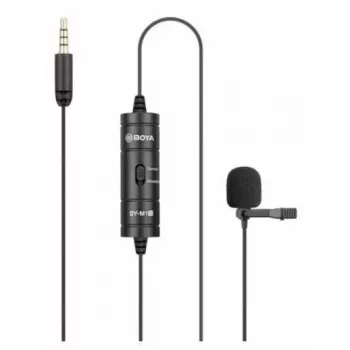 BOYA BY-M1S microfono lavalier omnidirezionale, connettore 3,5 mm, nero