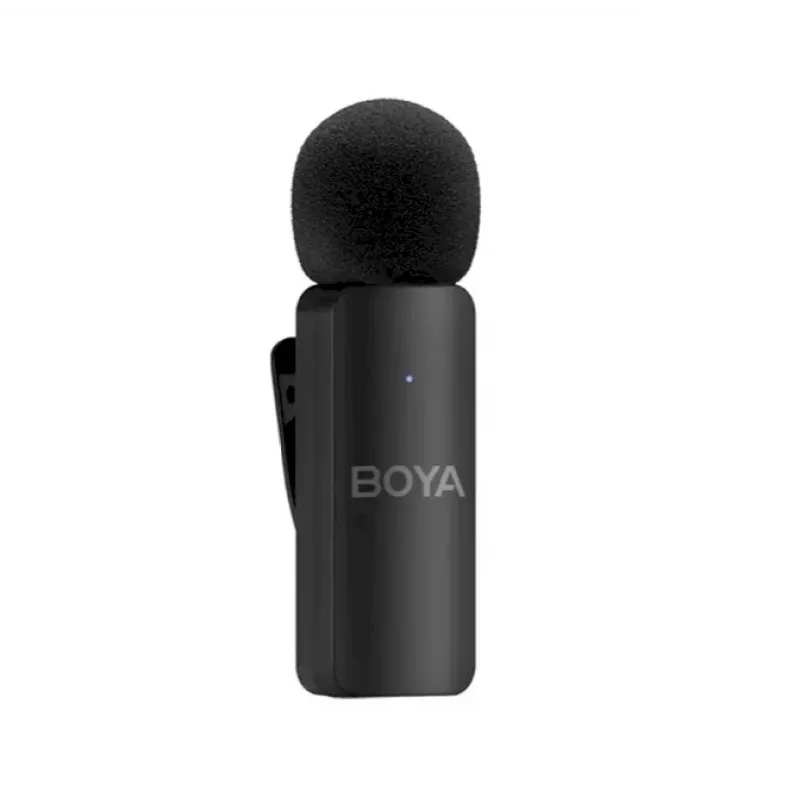BOYA BY-V4 sistema microfonico wireless 2,4GHz con 4 trasmettitori e 1 ricevitore (connettore da 3,5mm) nero