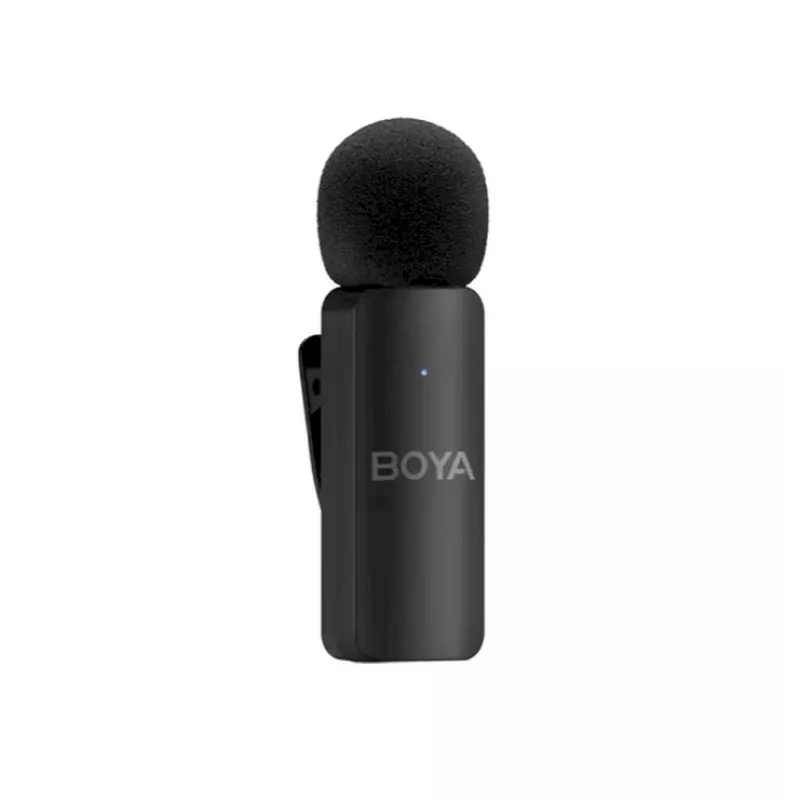 BOYA BY-V4D Sistema di microfoni wireless con 4 trasmettitori e 1 ricevitore Lightning (nero)