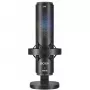 BOYA K9 Microfono a condensatore con cavo, omnidirezionale, riduzione del rumore, monitoraggio in tempo reale, USB-A/USB-C, nero