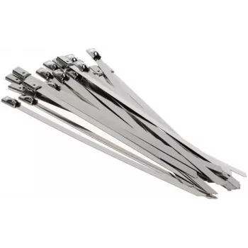 BRADAS TS1446150*P25 fascetta stringitubo con vite senza fine, 14-46 mm, acciaio zincato, confezione da 25