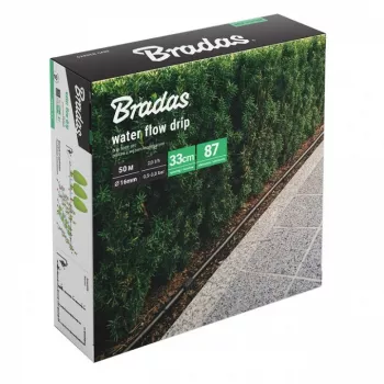 BRADAS set irrigazione a goccia Water Flow 50m con gocciolatori integrati