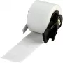 Brady M6-20-362 etichette in poliestere metallizzato antimanomissione, argento, lucido, 25,40 x 50,80 mm, acrilico permanente, 100 etichette/rotolo