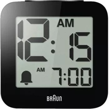 Braun BC 25 BP sveglia al quarzo nera con annuncio vocale (67711)