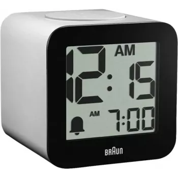 Braun BC 25 WP sveglia al quarzo bianca con annuncio vocale (67710)