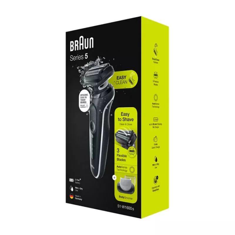 Braun Series 5 51-W1600S rasoio elettrico, nero