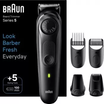 Braun Series 5 BT5441 regolabarba con 40 impostazioni di lunghezza e 100 min. di autonomia
