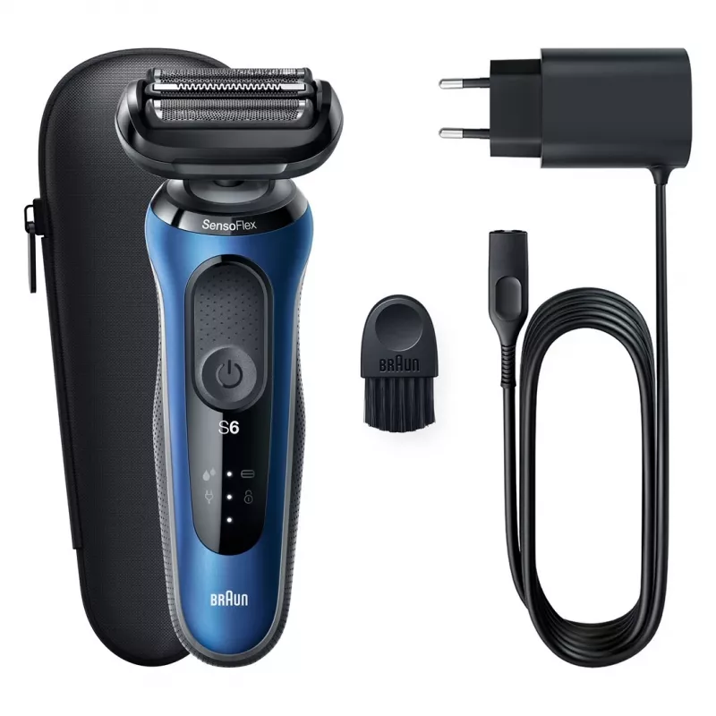 Braun Series 61 - B1000s rasoio elettrico umido e asciutto blu