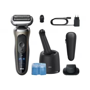 Braun Series 7 72-C7200cc Rasoio elettrico con SensoFlex e SmartCare Center, Braun
