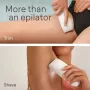 Braun Silk-épil 5-041 Epilatore a secco con 28 pinzette MicroGrip, SensoSmart, Smartlight, bianco/rosa