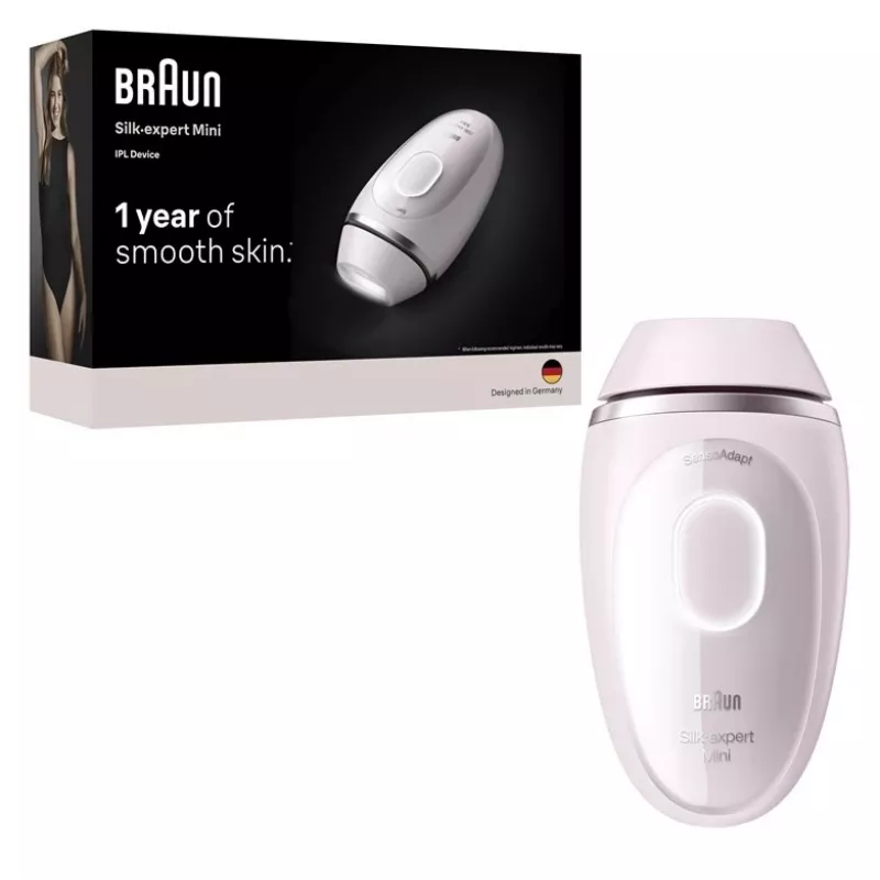 Braun Silk-expert PL1000 epilatore a luce pulsata intensa (IPL) rosa, bianco