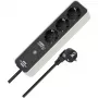 BRENNENSTUHL Connect Ecolor ciabatta WLAN 3 prese (bianco/nero, cavo 1,5 m, controllo vocale, timer, app)