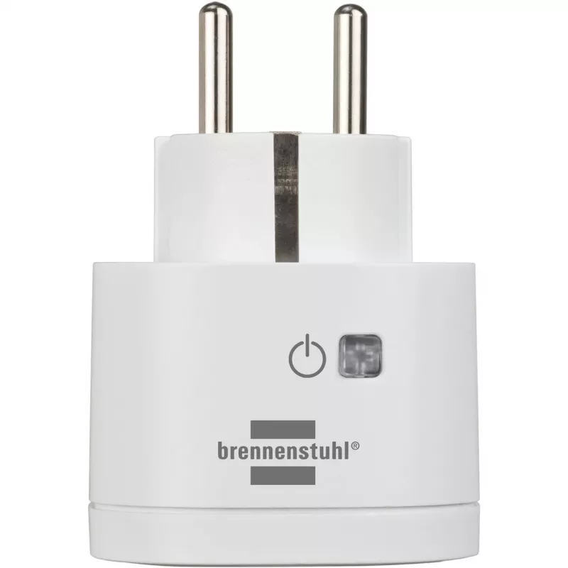 Brennenstuhl Connect WiFi Smart Plug WA 3600 XS02, bianco, controllo vocale, timer, app