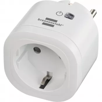 Brennenstuhl Connect WiFi Smart Plug WA 3600 XS02, bianco, controllo vocale, timer, app