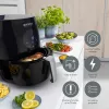 Brock AFD 3502 BK friggitrice ad aria 3,5L 1200W nero