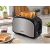 Brock BT 1003 SS tostapane 800W, nero/acciaio inox