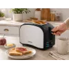 Brock BT 1003 SS tostapane 800W, nero/acciaio inox