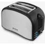 Brock BT 1003 SS tostapane 800W, nero/acciaio inox