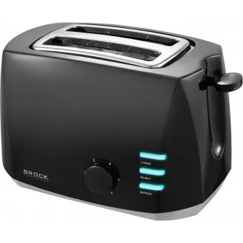 Brock BT 1005 BK tostapane 800W, nero